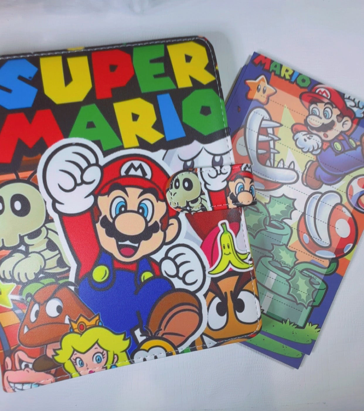 Mario Bro’s A5  size Binder & Paper