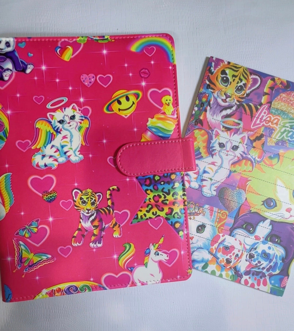 Lisa Frank Inspired A5 Binder & Paper