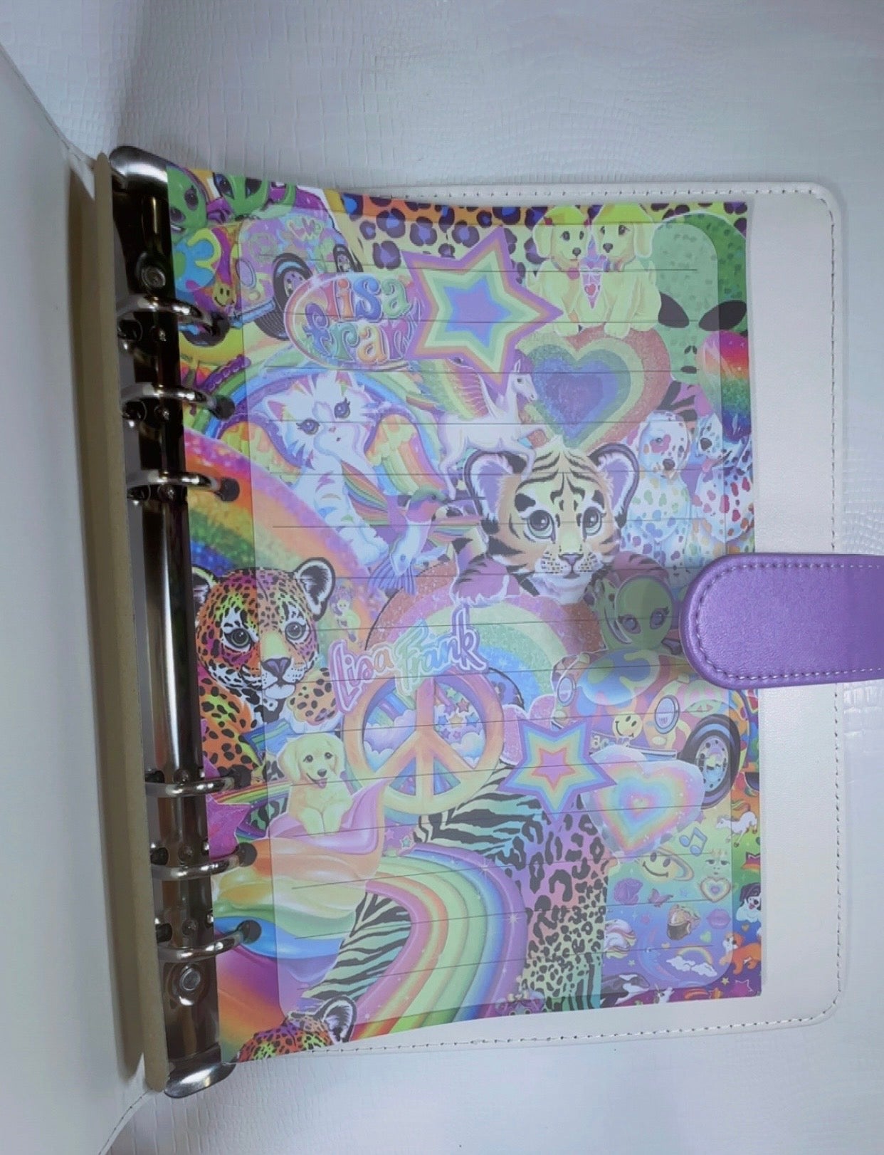 Lisa Frank Inspired A5 Binder & Paper