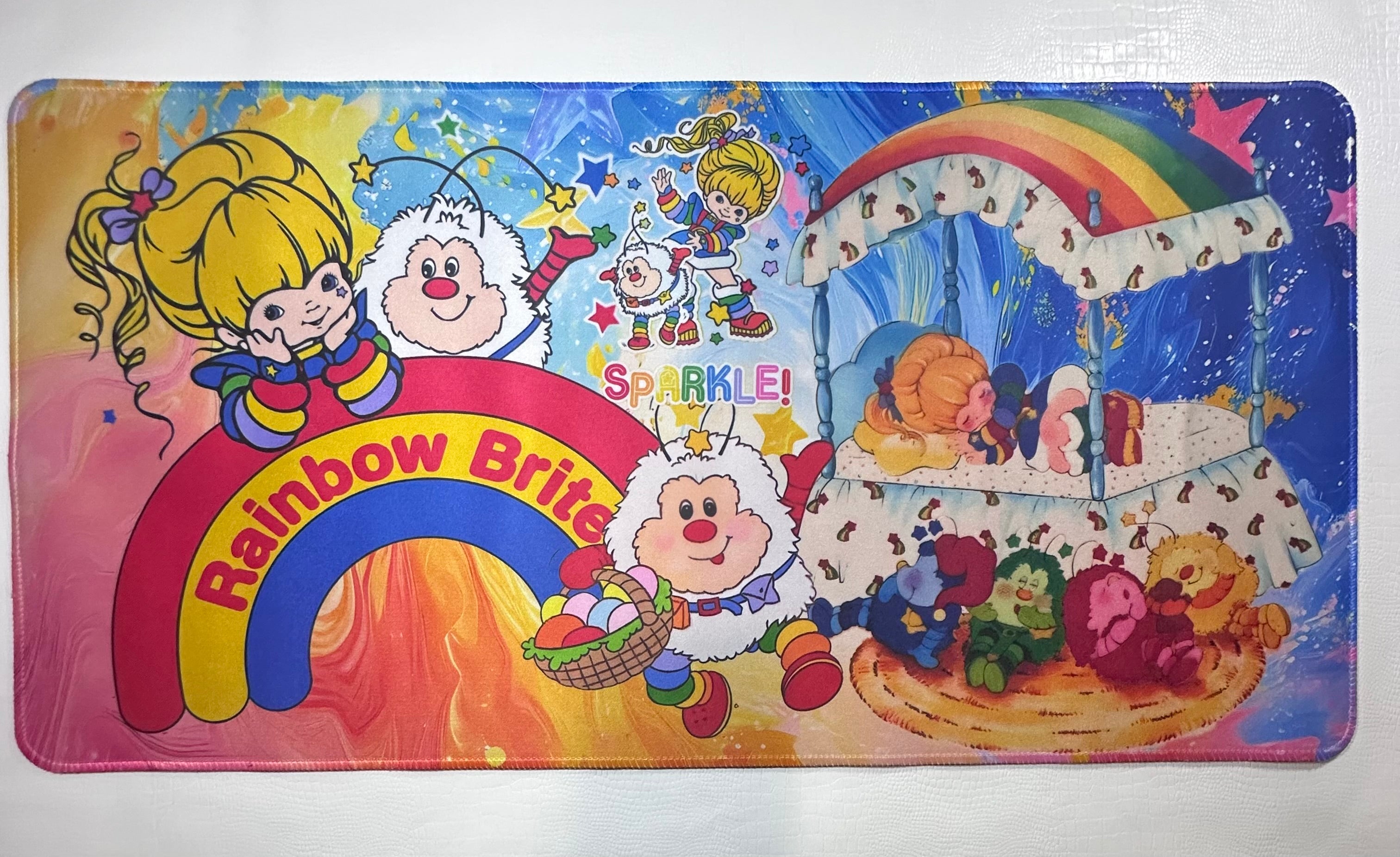 Rainbow Brite Desk Mat