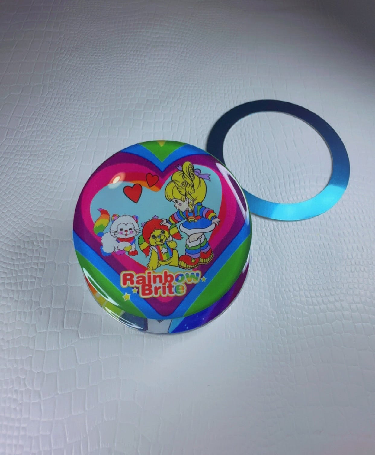 Rainbow Brite Heart Popsocket