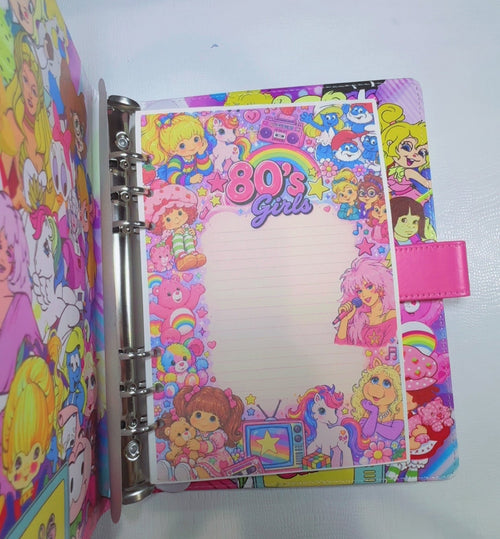 80s A5 size Binder & Paper