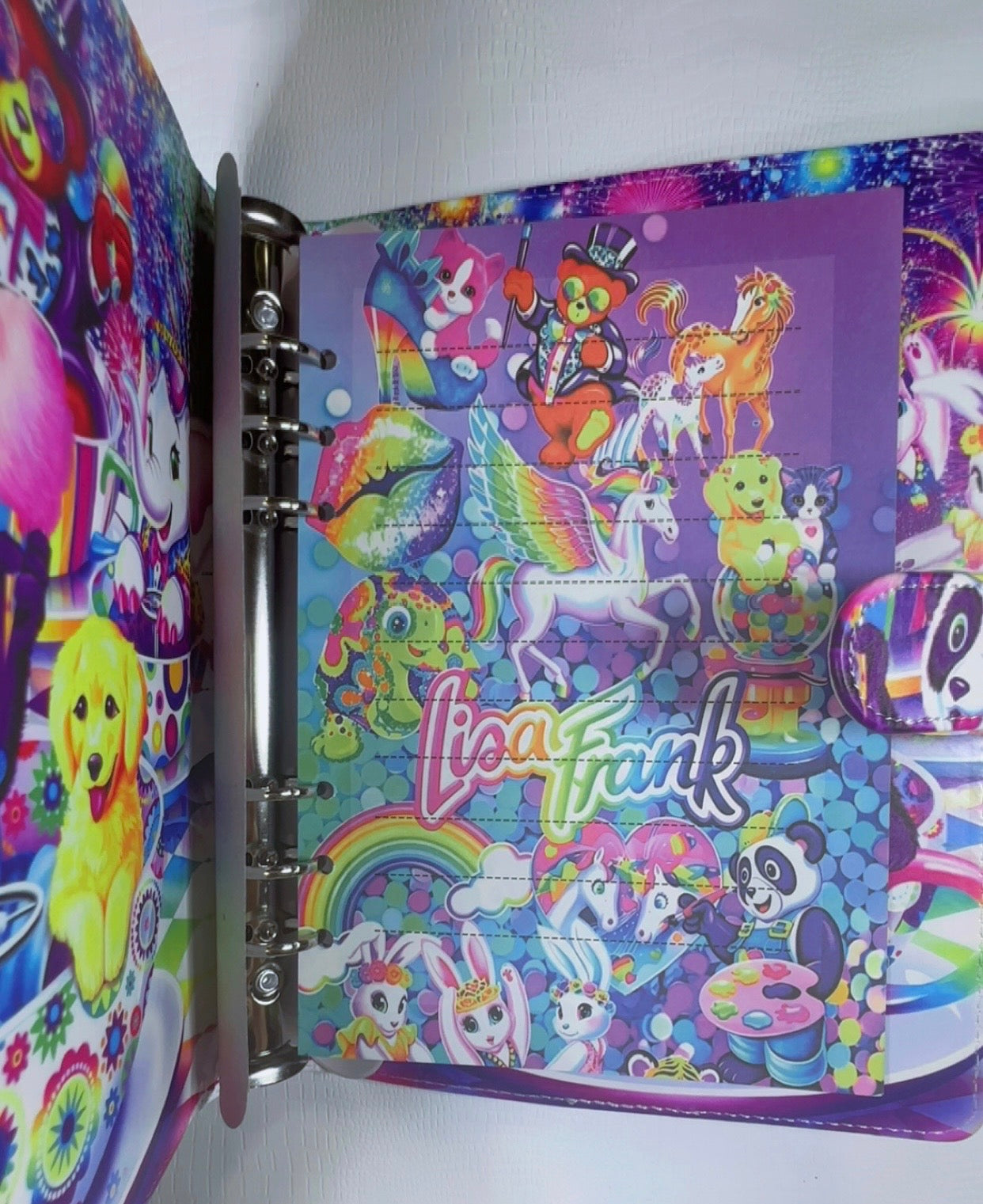Lisa Frank Inspired A5 Binder & Paper