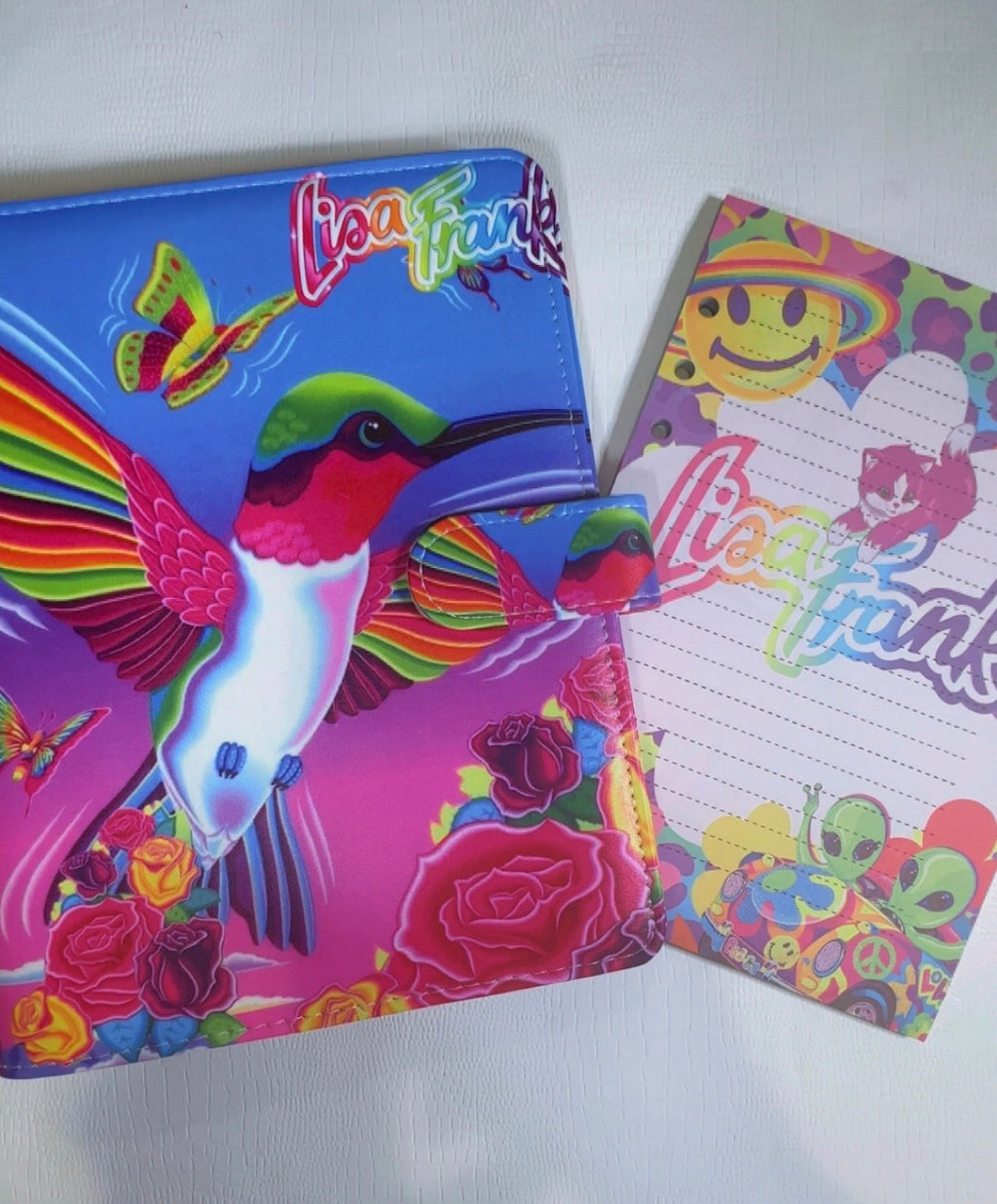 Lisa Frank Hummingbird A5 Binder & Paper