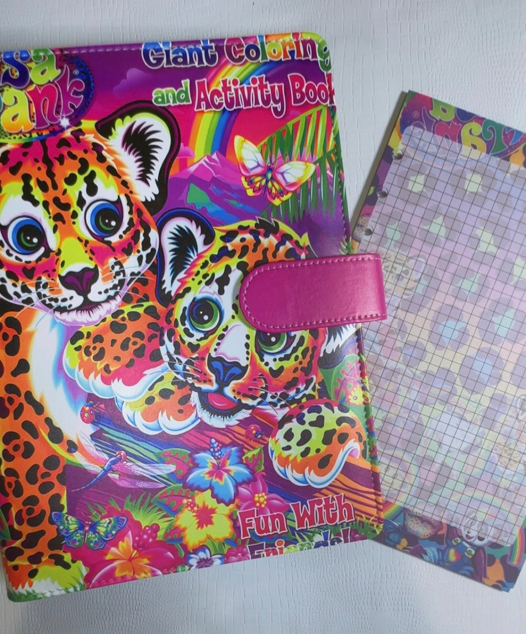 Lisa Frank Inspired A5 Binder & Paper