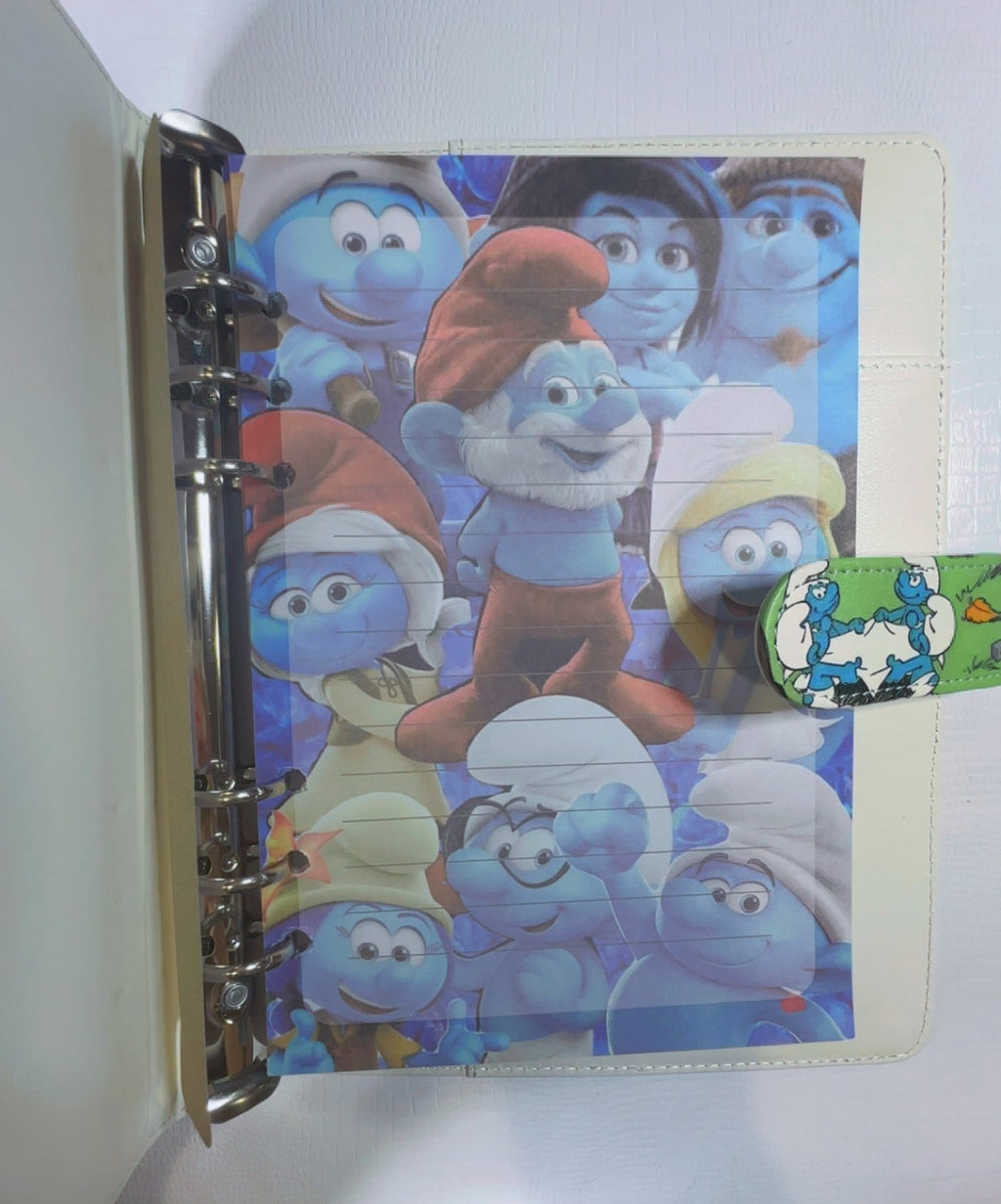 Smurfs A5 size Binder & Paper