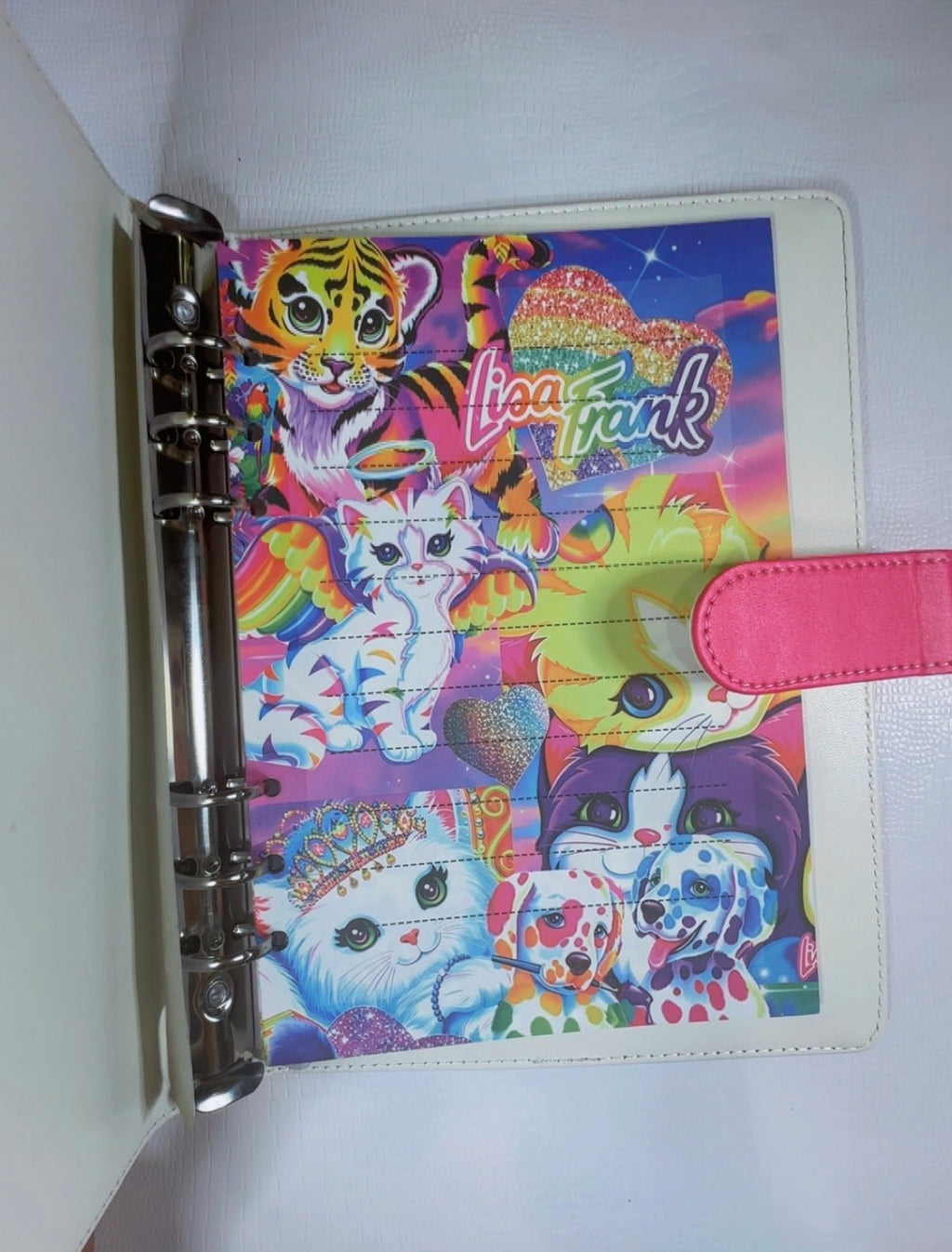 Lisa Frank Inspired A5 Binder & Paper