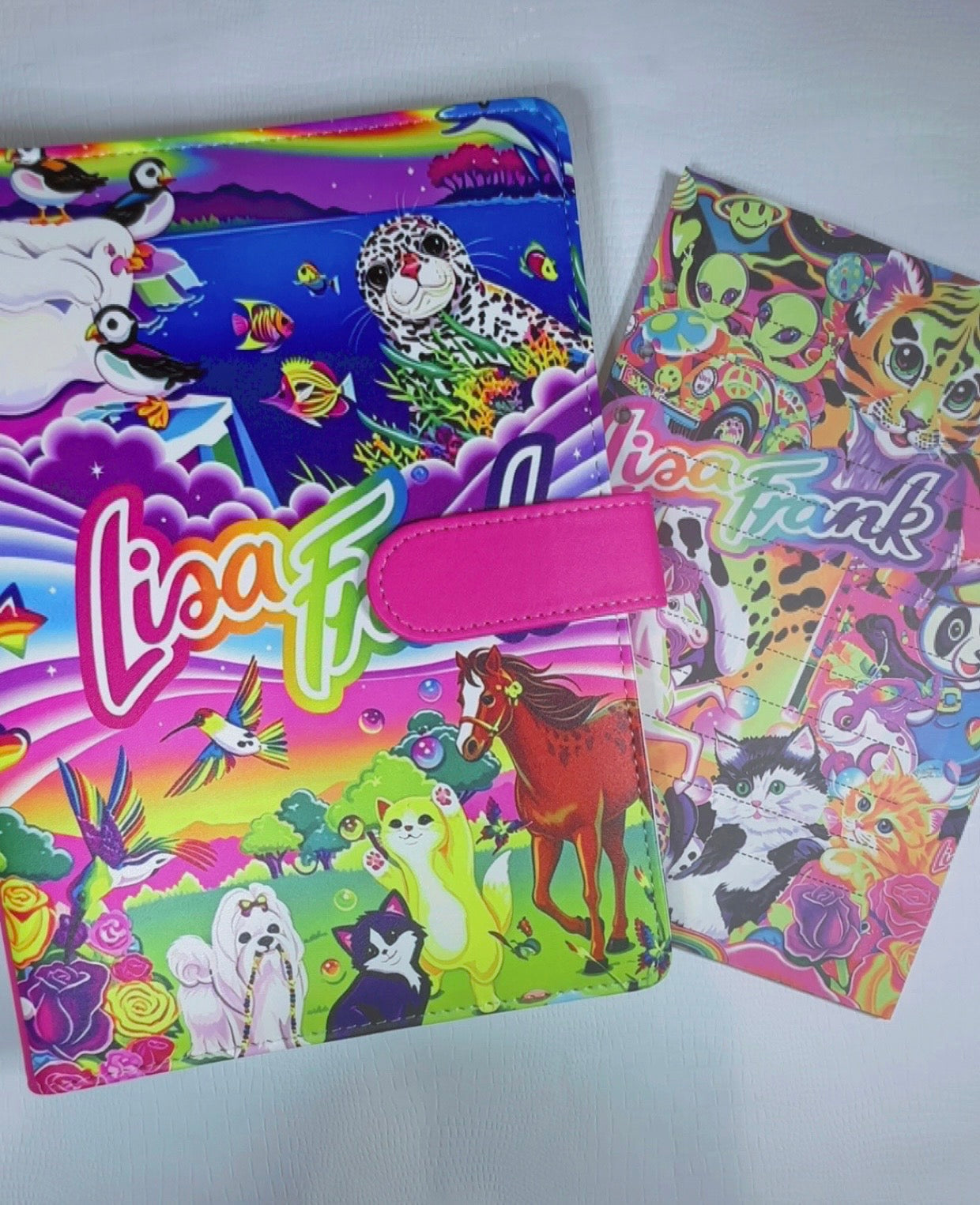 Lisa Frank Inspired Binder & Paper