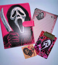 Ghost face  in Pink with Mini Clipboard