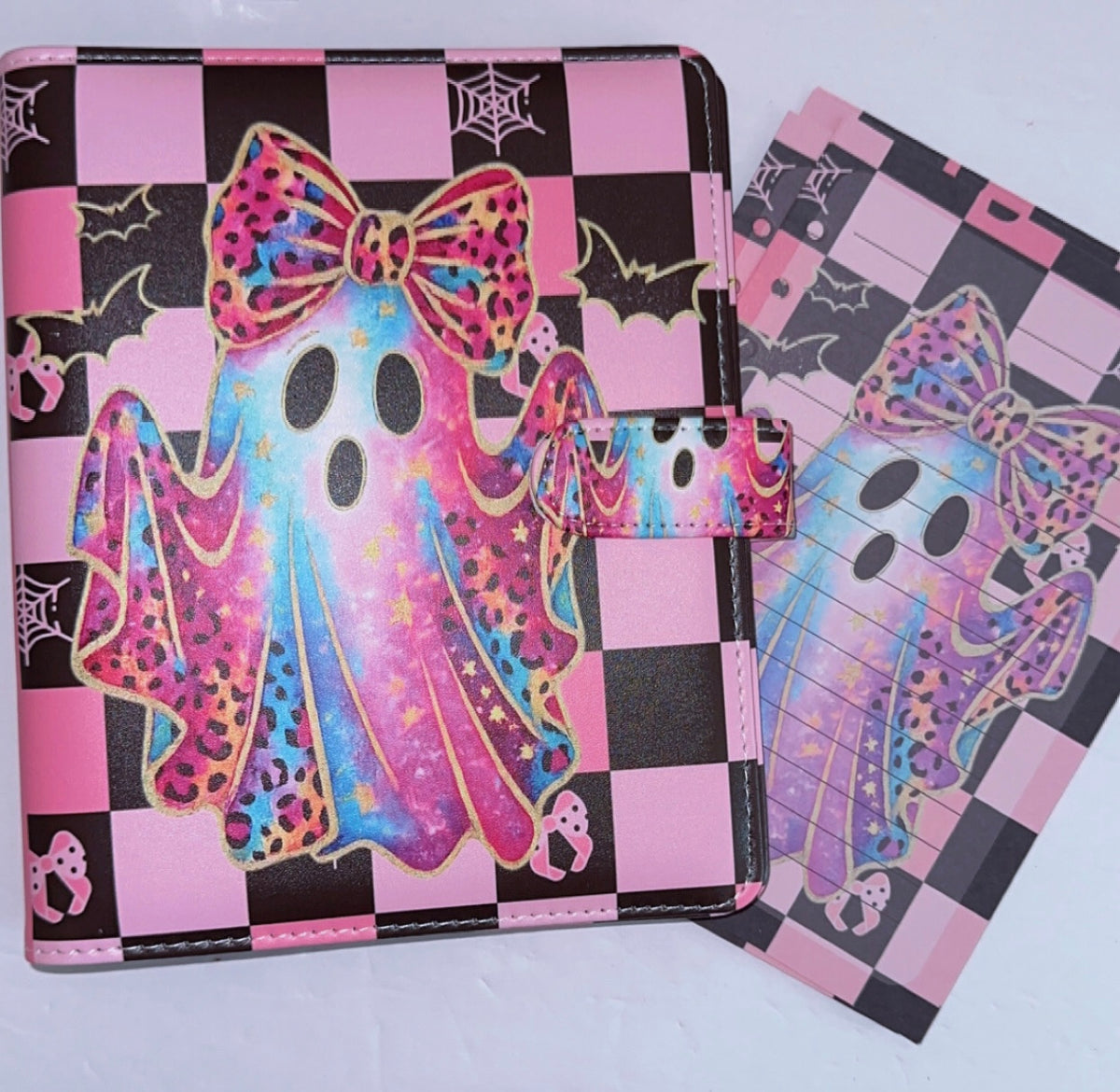 Pink Ghost A5 Binder & Paper