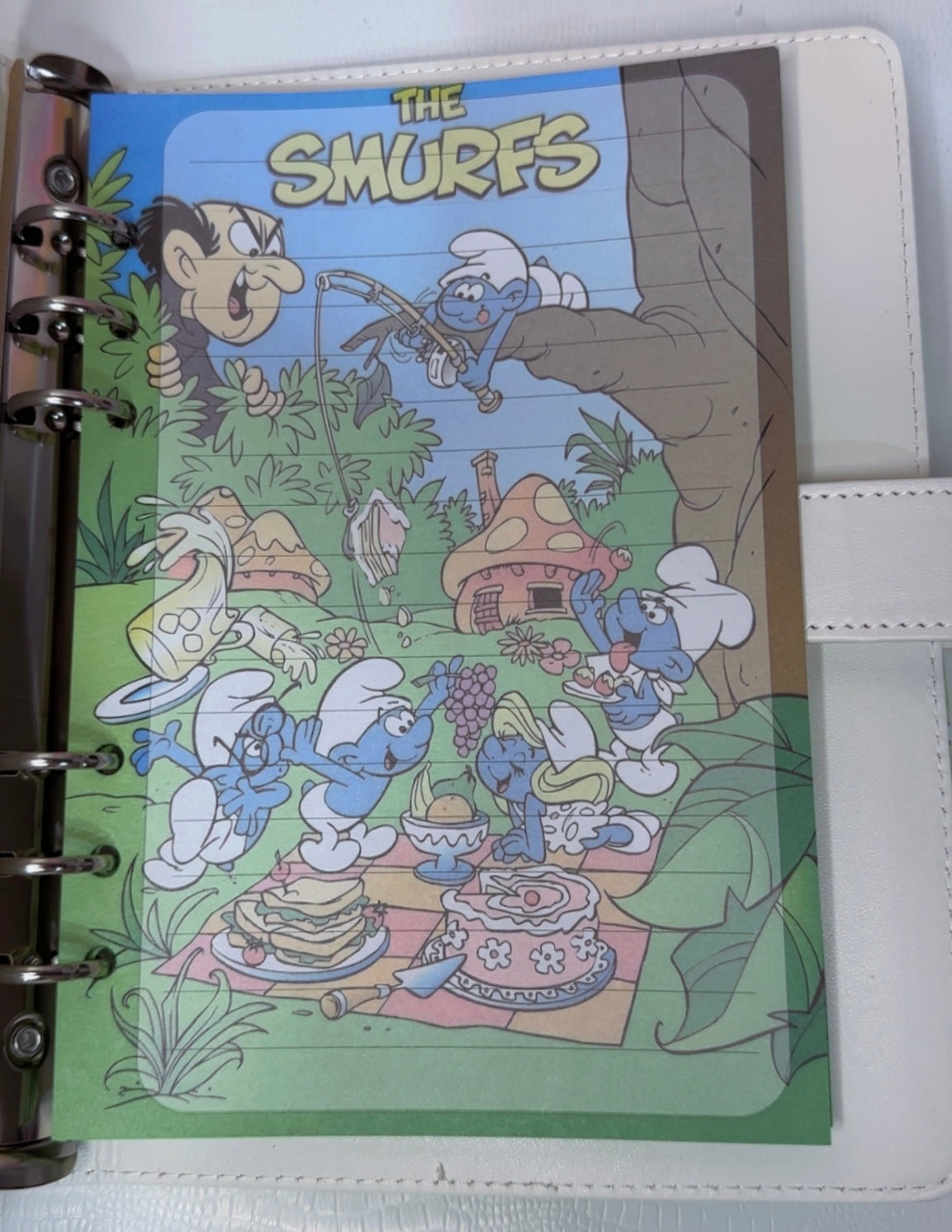 Smurfs A5 size Binder & Paper
