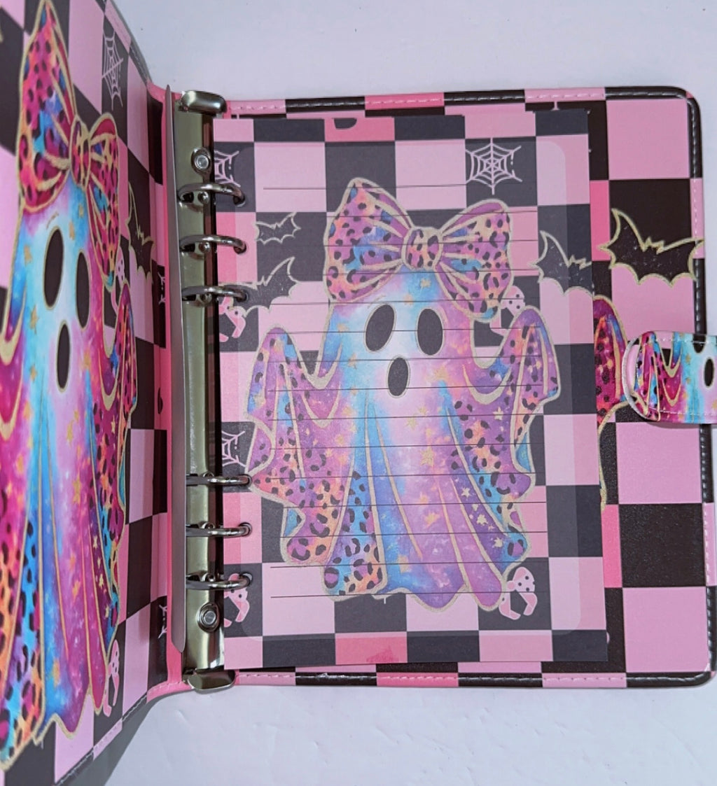 Pink Ghost A5 Binder & Paper