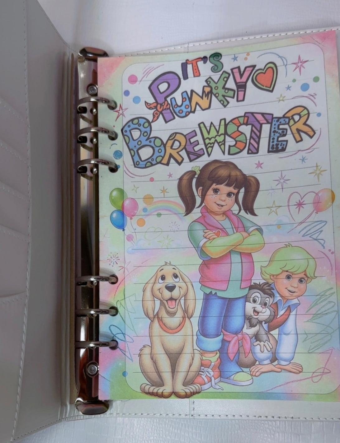 Punky Brewster A5 Binder & Paper