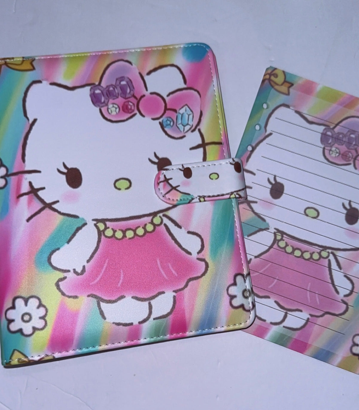 Hello Kitty A5 Binder & Paper