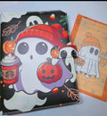 Ghost with Coffee A5 size & Paper