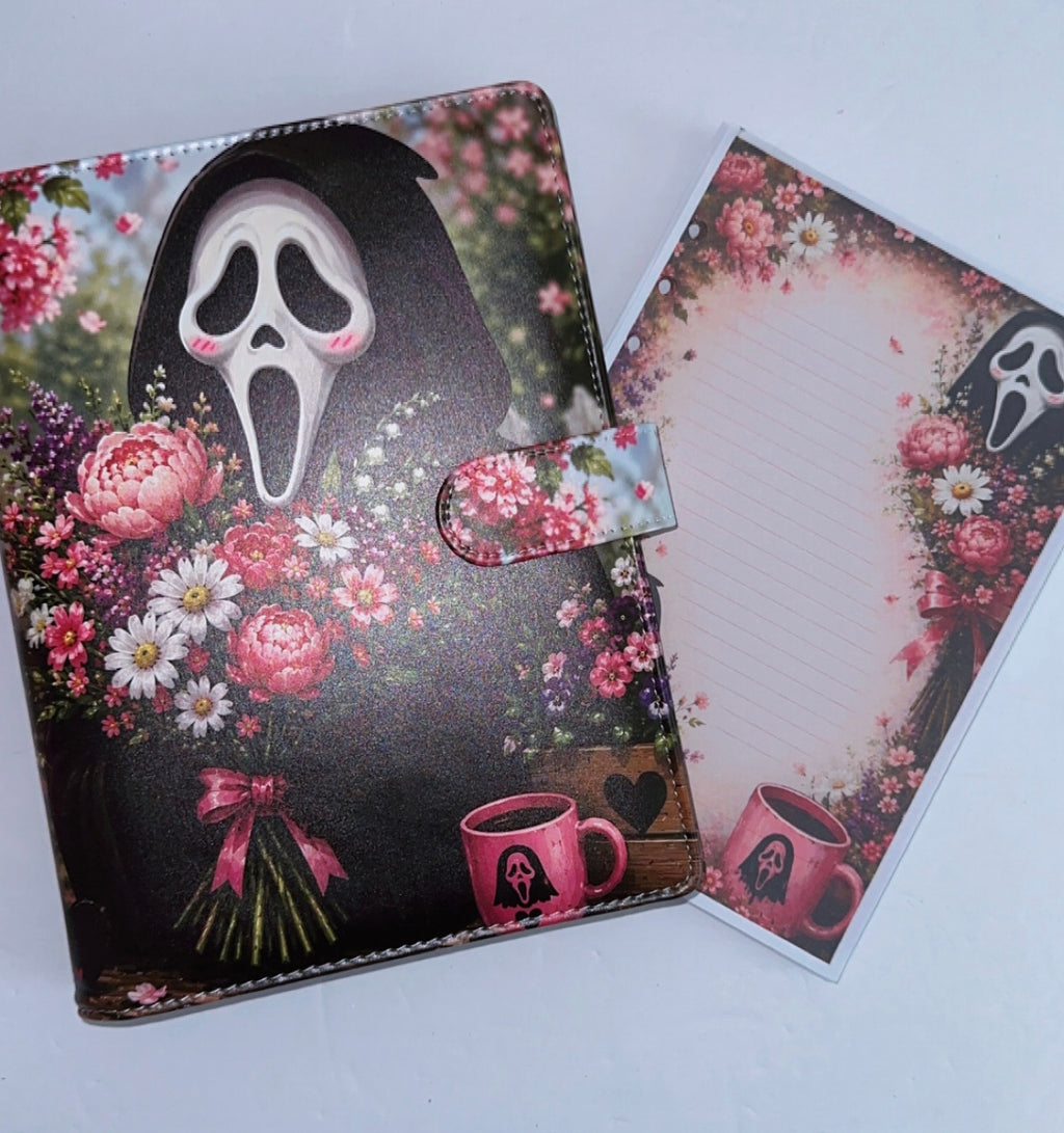 Floral Ghostface A5 Binder & Paper