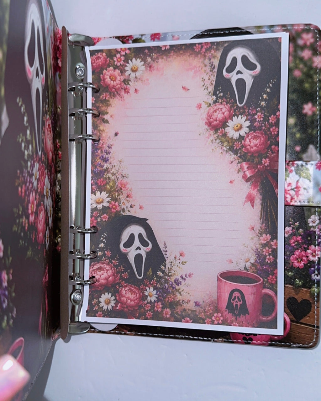 Floral Ghostface A5 Binder & Paper
