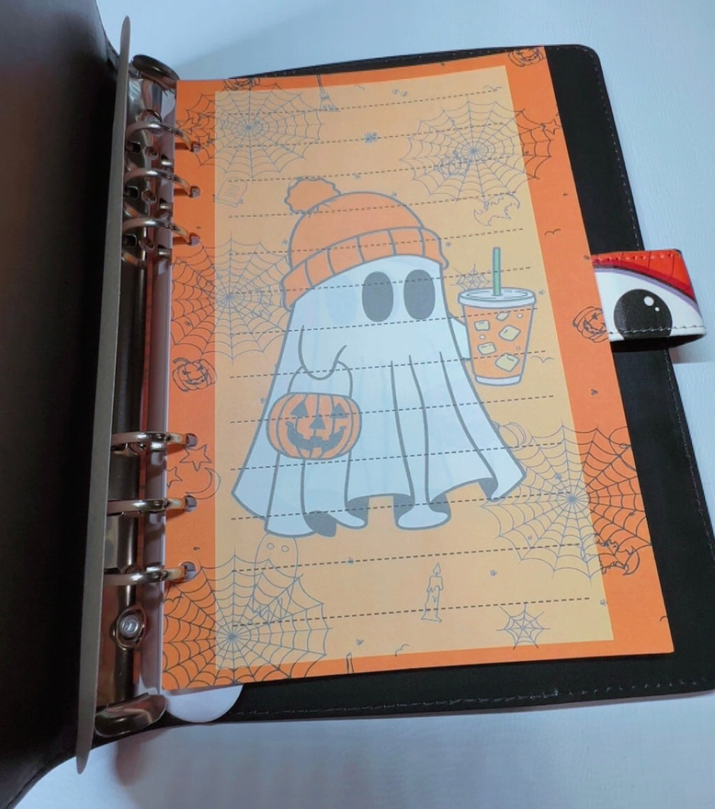 Ghost with Coffee A5 size & Paper