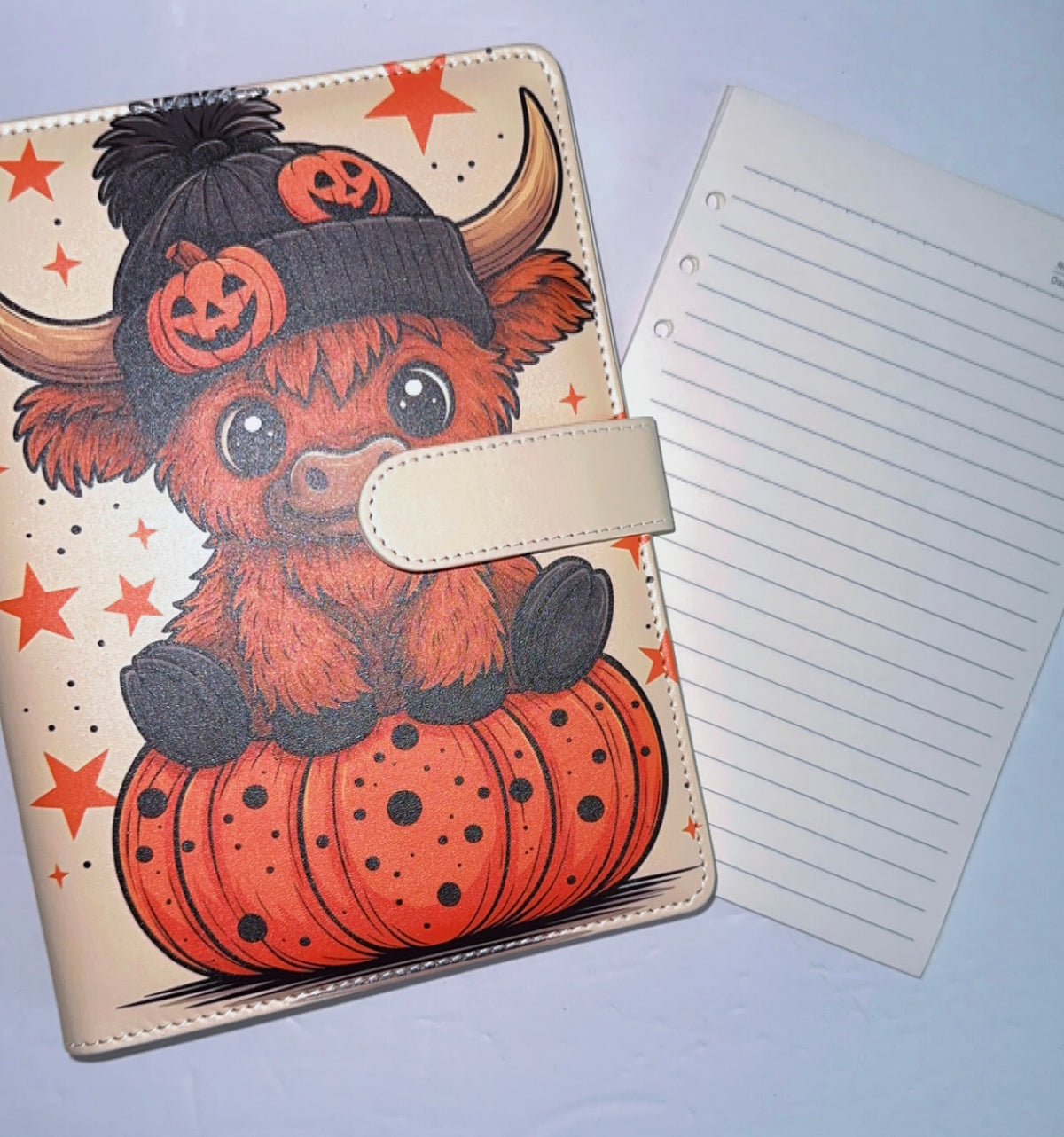 Cow Pumpkin A5 Binder & Paper