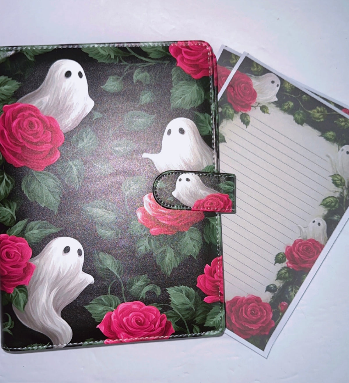 Floral Ghosts A5 Binder & Paper