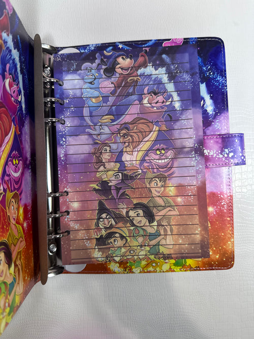 Disney Characters A5 size Binder & Paper