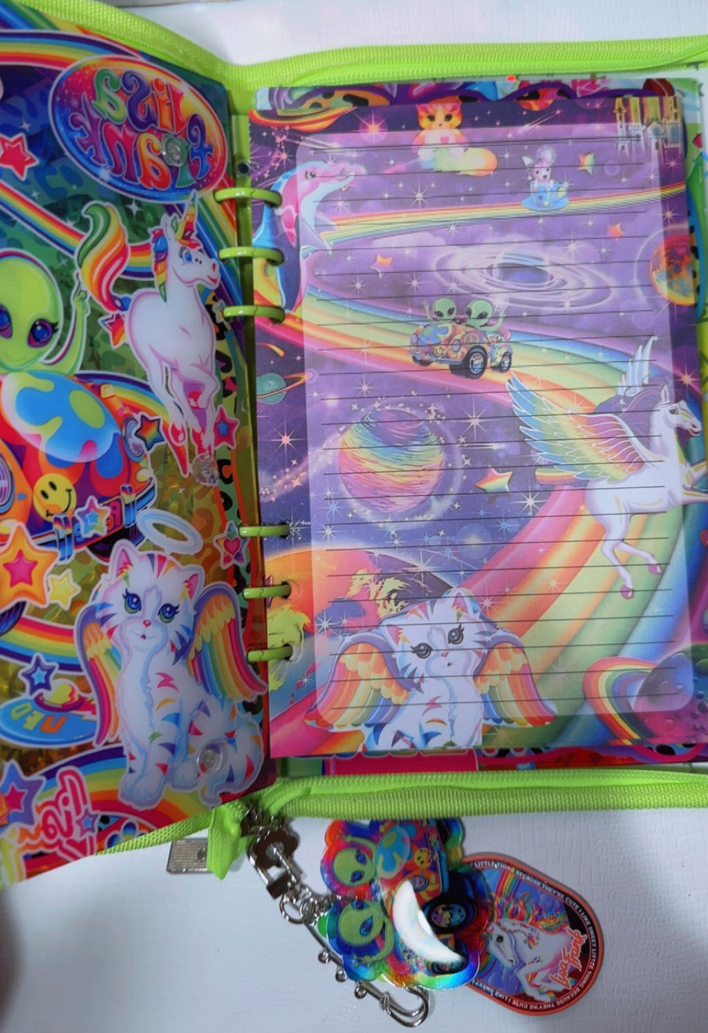 Lisa Frank Inspired Acrylic Shakerbook