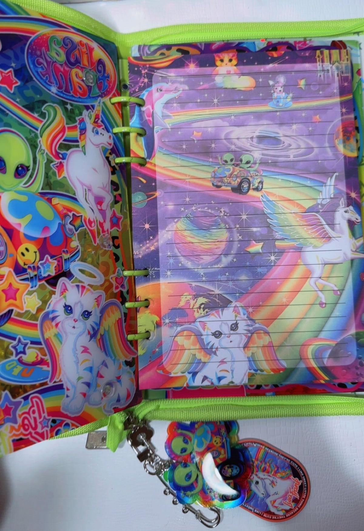 Lisa Frank Inspired Acrylic Shakerbook