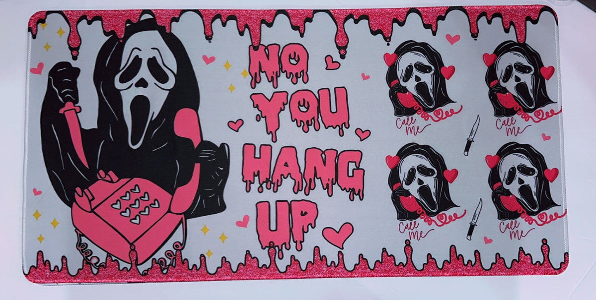 Ghost face Desk Mat